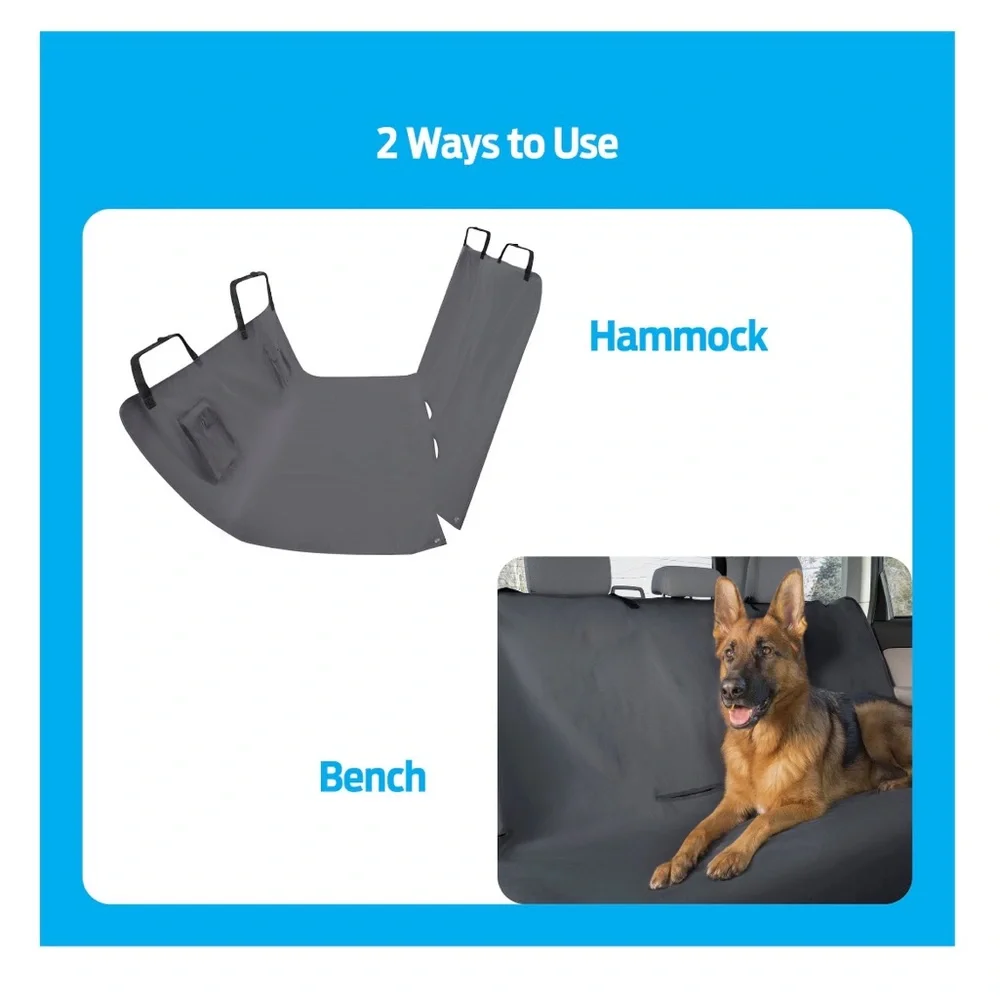 Premier Gray Hammock Car Seat Cover for Dogs